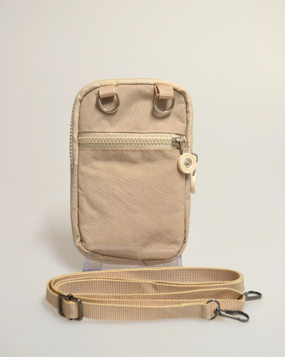 Su Geçirmez Kumaşlı Telefonluklu Çanta – Hafif ve Pratik Omuz/Çapraz Çanta, Hac ve Umre İçin Uygun