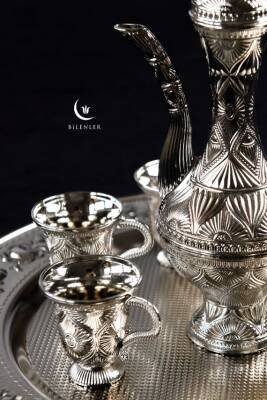 Hediyelik/ Sunumluk Gümüş Zemzem Takımı - 8 Parça