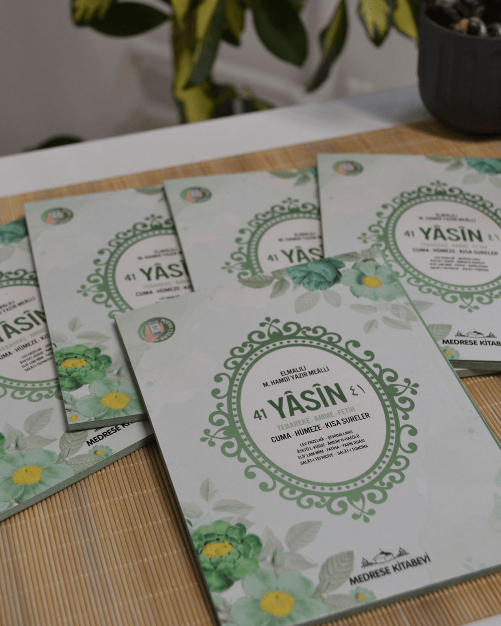Mevlit Hediyeliği 41 Yasin Bilgisayar Hatlı Türkçe Okunuş Mealli ve Sesli 5 Adet Yeşil