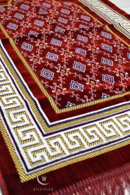 Kadife Seccade Bordo - 70x110 cm -– Ekonomik;Hafif ve Kullanışlı