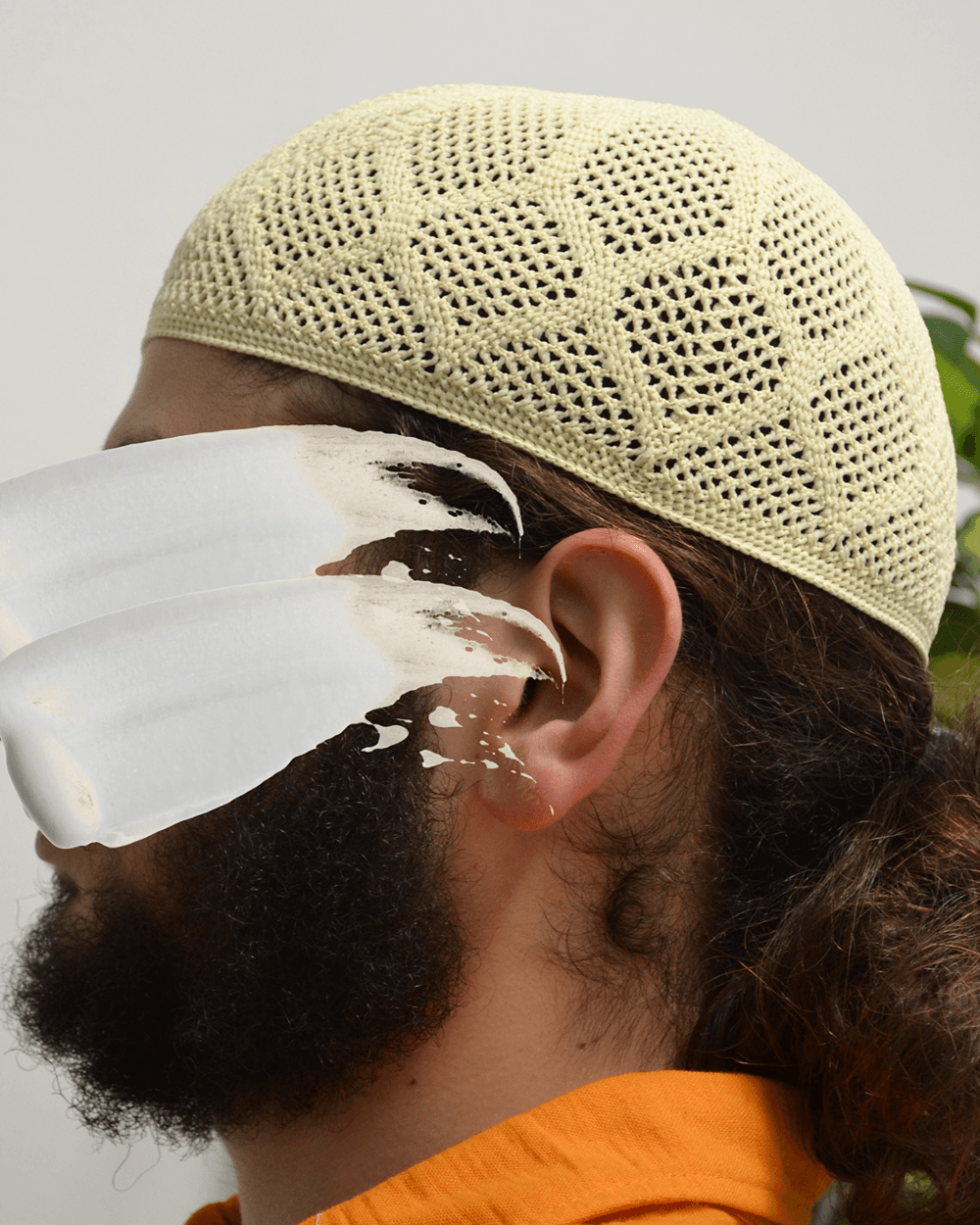Erkek Örme Takke Bej | Hac ve Umre İçin İdeal Nefes Alabilir Standart Beden Takke