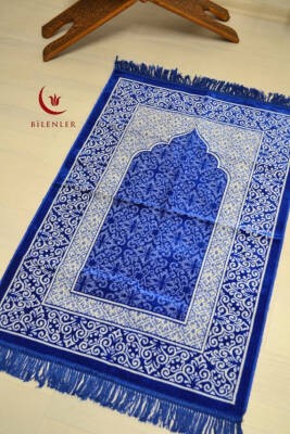 Kadife Seccade - 70x110 cm  - Yumuşak ve Konforlu Lacivert