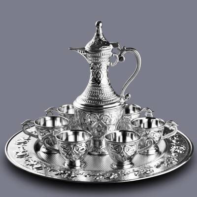 Safir 8 Parça Zemzem Takımı Gümüş Renk