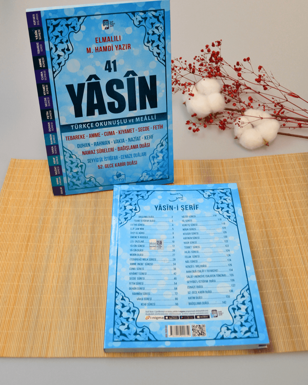 Çok Kolay Okunan Bilgisayar Hatlı 41 Yasin Dua Kitabı Orta Boy Mavi