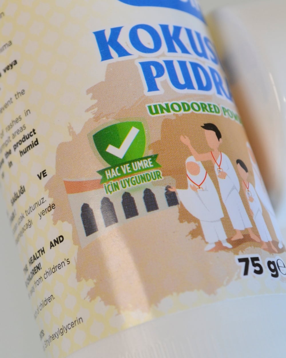 Umre ve Hac İçin Kokusuz Pudra 3 Adet– 75 gr, İhrama Uygun, Cilt Dostu ve Tahriş Önleyici