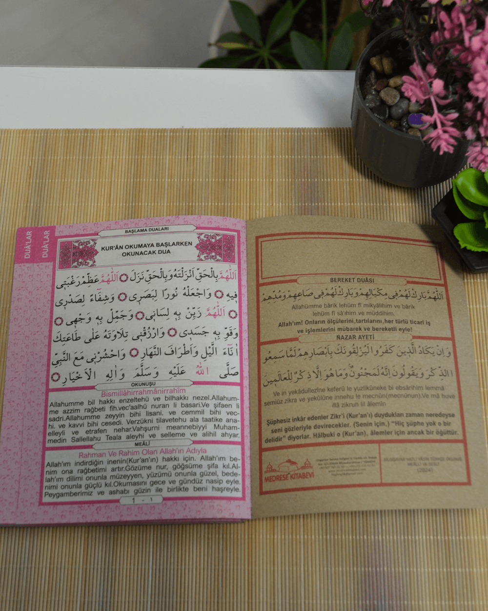Mevlit Hediyeliği 41 Yasin Bilgisayar Hatlı Türkçe Okunuş Mealli ve Sesli 5 Adet Pembe