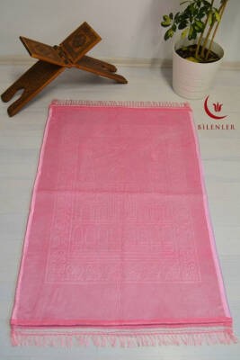 Peluş Seccade Pembe - 80x120 cm - Ekstra Konforlu - Yumuşak ve Geniş Ölçülü