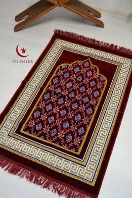 Kadife Seccade Bordo - 70x110 cm -– Ekonomik;Hafif ve Kullanışlı