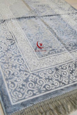 Kadife Seccade - 70x110 cm  - Yumuşak ve Konforlu Gri
