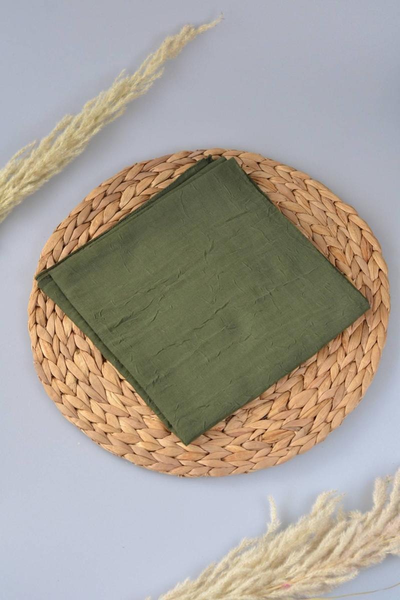 Bambu Kraş Eşarp Yeşil - Dört Mevsim- Yumuşak Dokulu