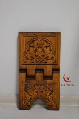Kur’an-ı Kerim Rahlesi Selçuklu Desenli– Küçük Boy (18X45cm) Oyma İşçilikli