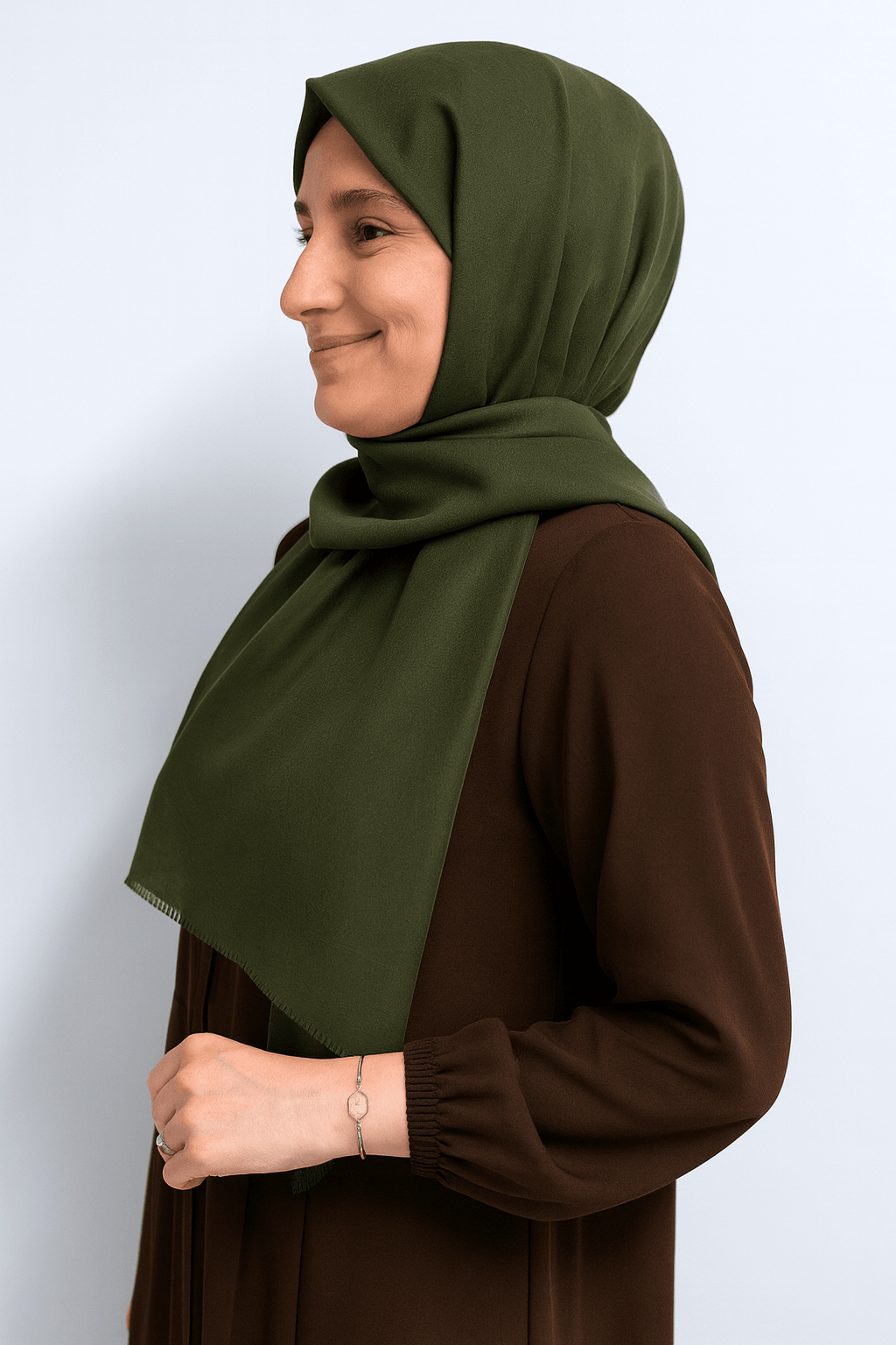 Pamuklu (Cotton) Şal - Yeşil