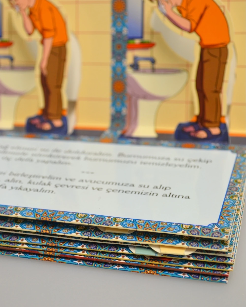 3 Boyutlu Abdest ve Namaz Öğreten Kitapçık Erkek Çocuklar İçin – Eğitici İslami Çocuk Kitabı