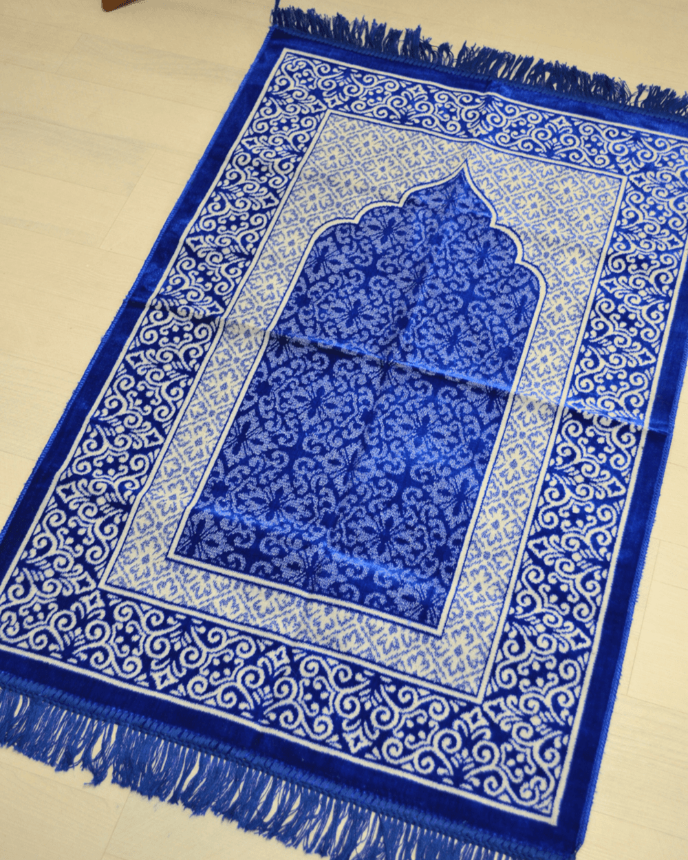 Kadife Seccade - 70x110 cm  - Yumuşak ve Konforlu Lacivert