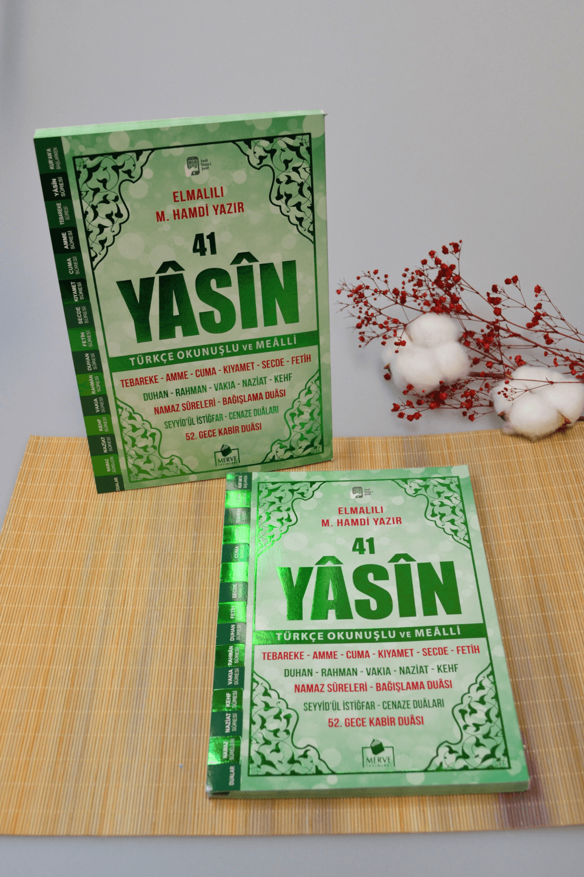 Çok Kolay Okunan Bilgisayar Hatlı 41 Yasin Dua Kitabı Orta Boy Yeşil