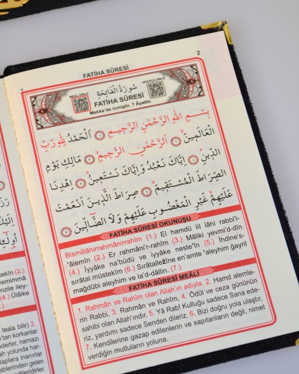 Pleksi Süslemeli Yasinli Kuran-ı Kerim Seti Siyah