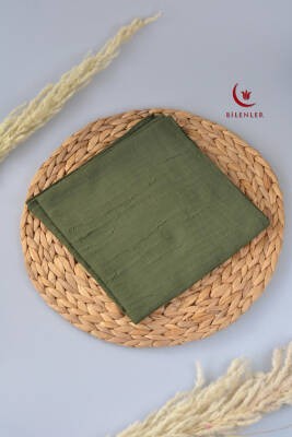 Bambu Kraş Eşarp Yeşil - Dört Mevsim- Yumuşak Dokulu