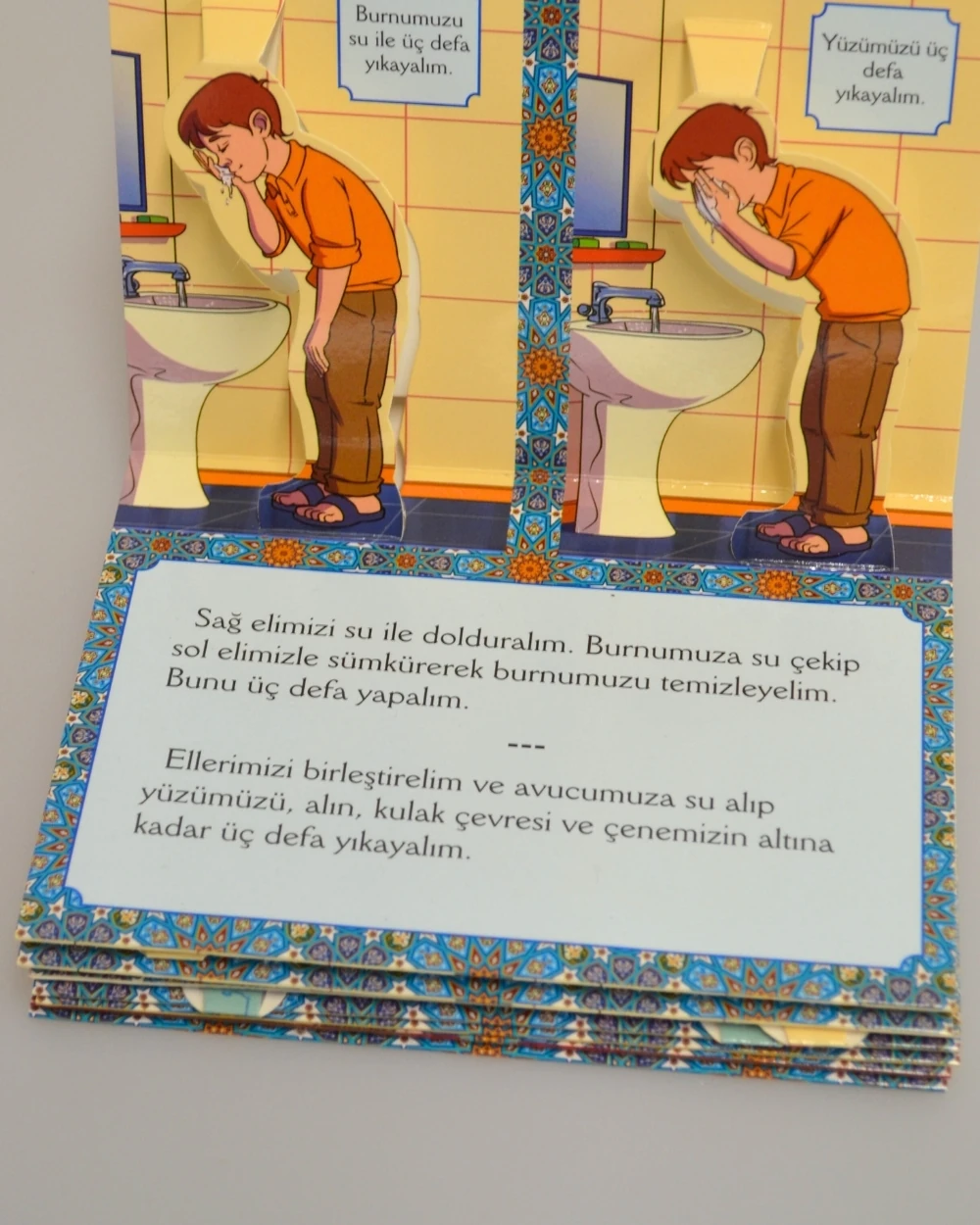 3 Boyutlu Abdest ve Namaz Öğreten Kitapçık Erkek Çocuklar İçin – Eğitici İslami Çocuk Kitabı