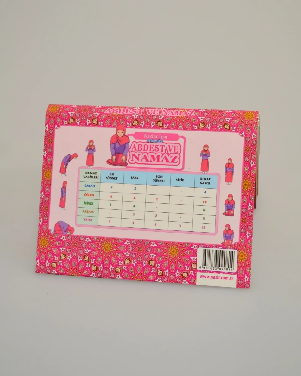 3 Boyutlu Abdest ve Namaz Öğreten Kitapçık Kız Çocuklar İçin – Eğitici İslami Çocuk Kitabı