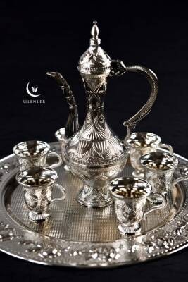 Hediyelik/ Sunumluk Gümüş Zemzem Takımı - 8 Parça