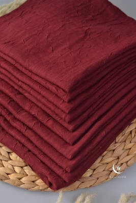 Bambu Kraş Eşarp Bordo - Dört Mevsim- Yumuşak Dokulu