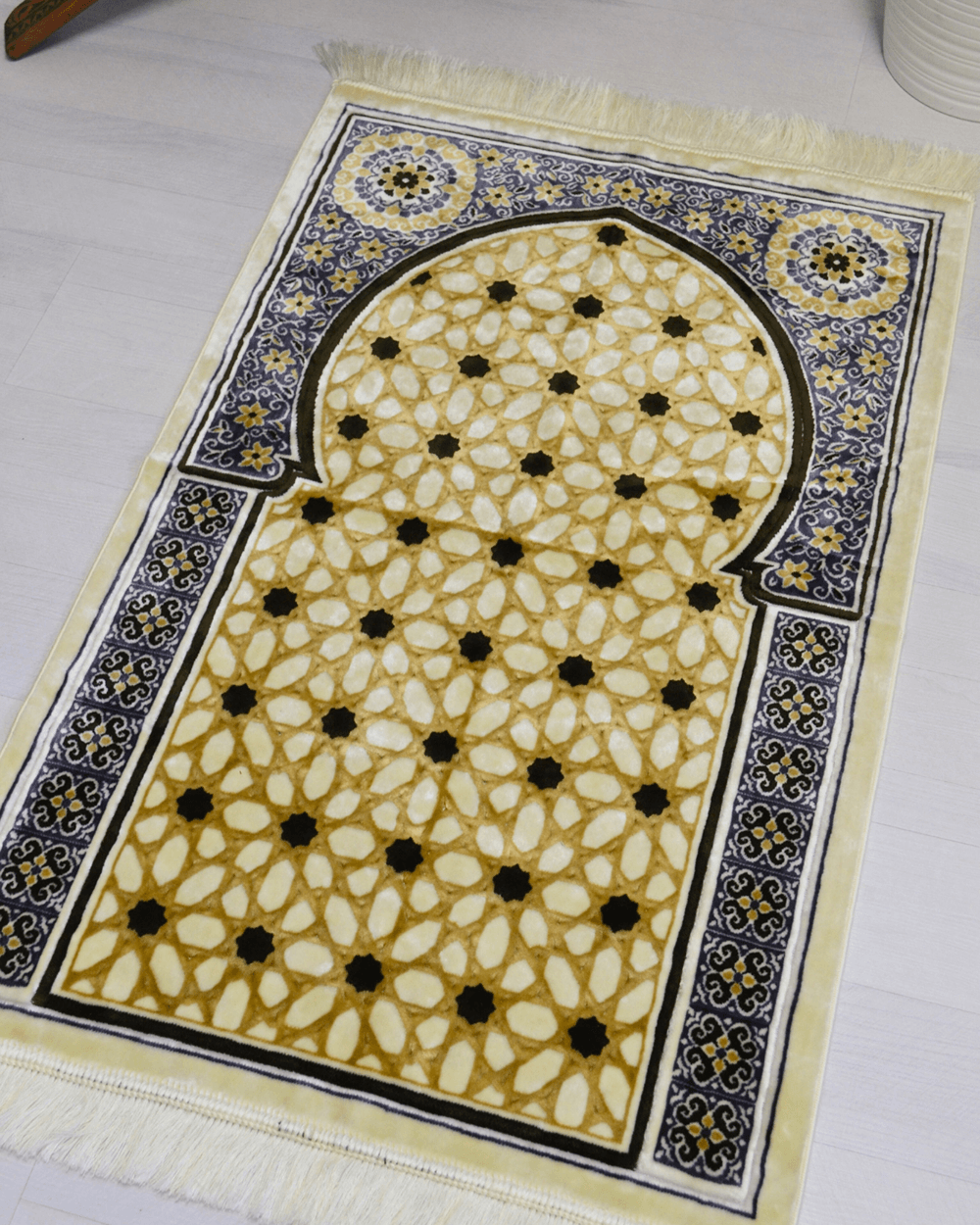 Lüks Kadife Seccade - 70x110 cm - Kalın Yumuşak Doku- Haki
