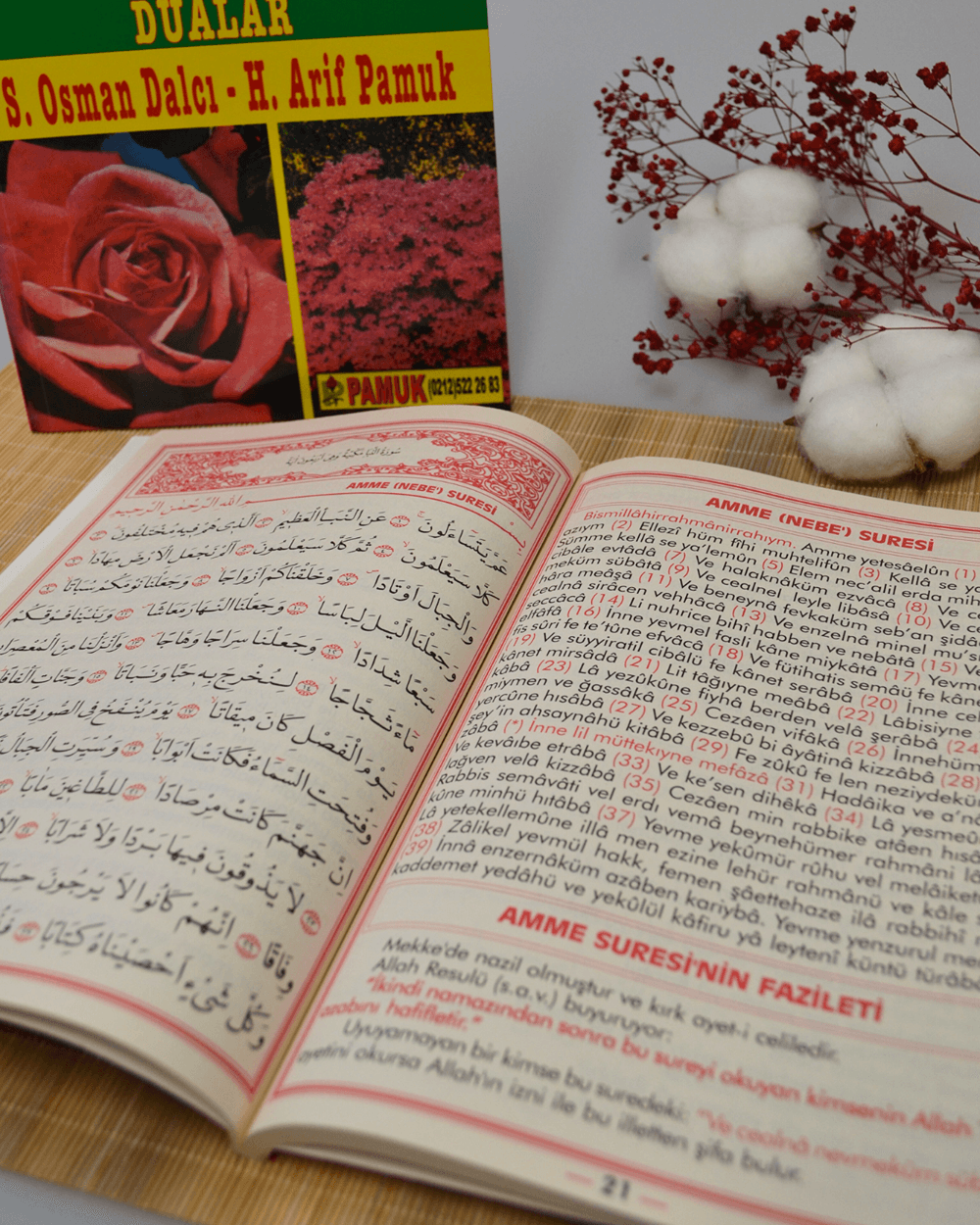 Sure-i Yasin Tebareke Amme Namaz Sureleri ve Dualar Kitabı  Orta Boy