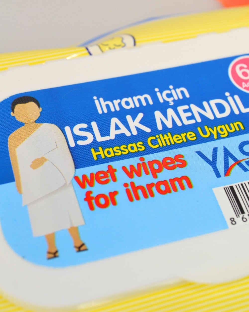 Umre ve Hac İçin Kokusuz Islak Mendil – İhrama Uygun, 2’li Paket (Toplam 120 Adet) Hijyen Mendil