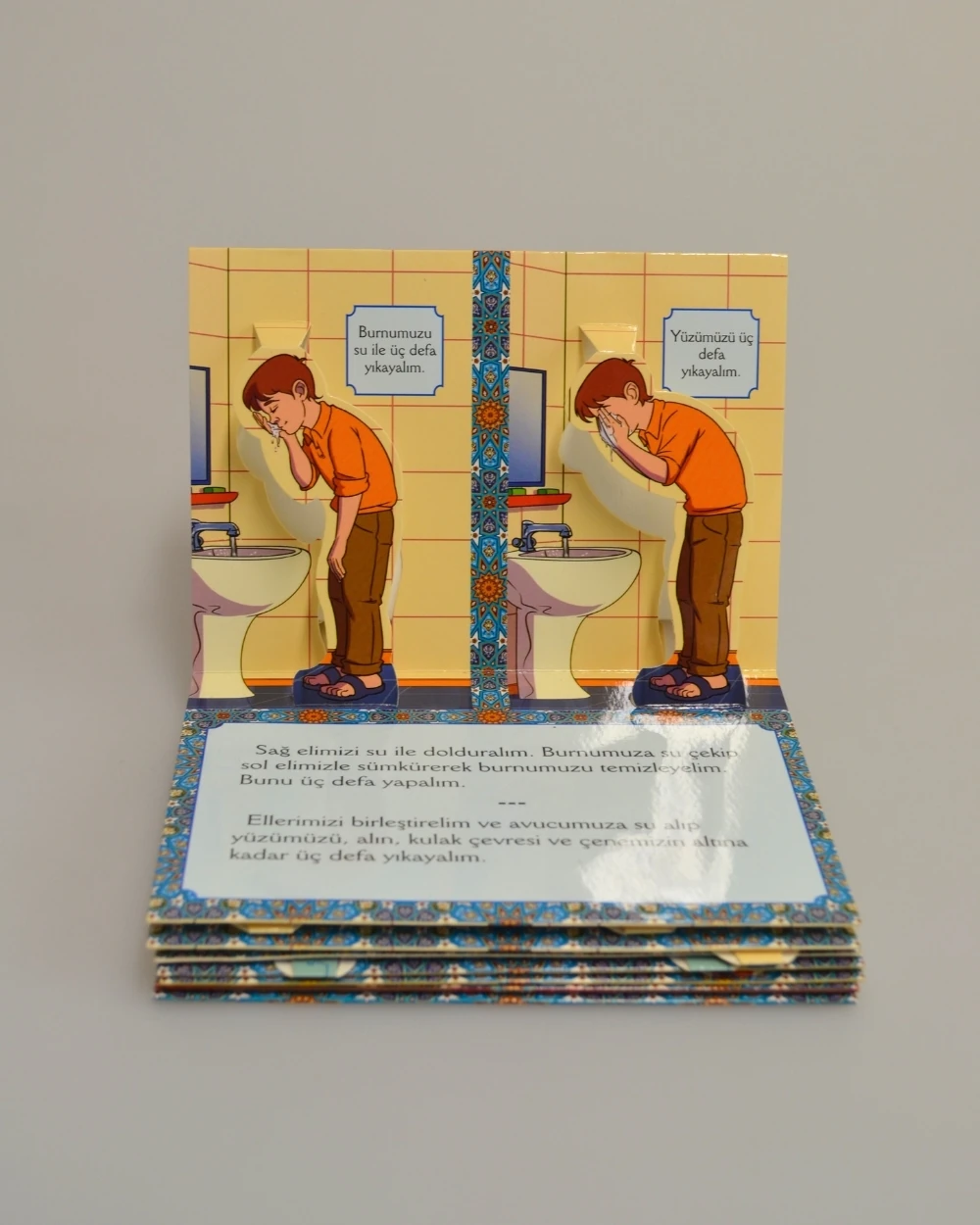 3 Boyutlu Abdest ve Namaz Öğreten Kitapçık Erkek Çocuklar İçin – Eğitici İslami Çocuk Kitabı