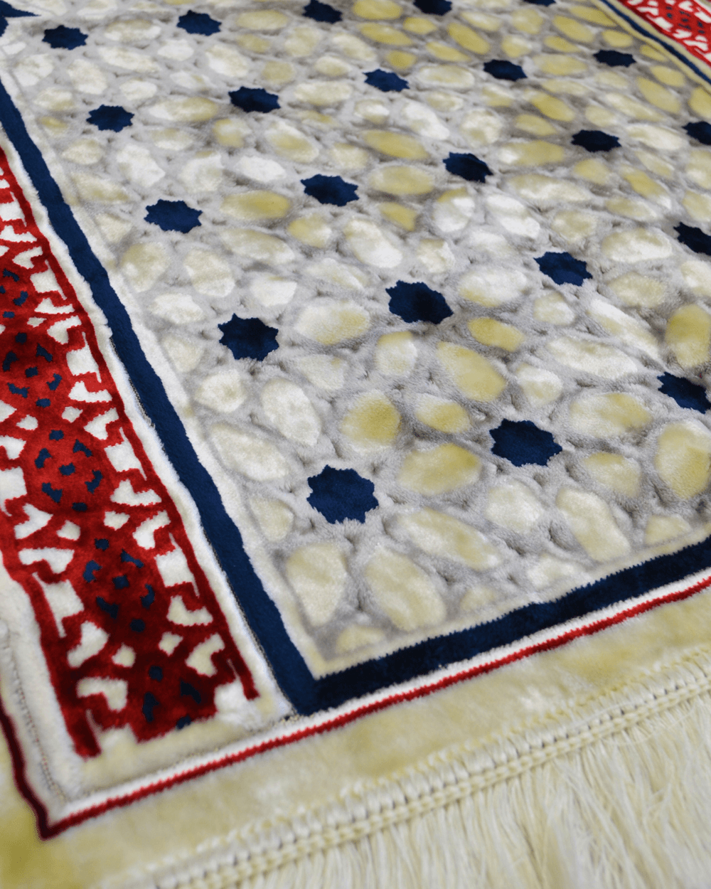 Lüks Kadife Seccade - 70x110 cm - Kalın Yumuşak Doku- Kırmızı