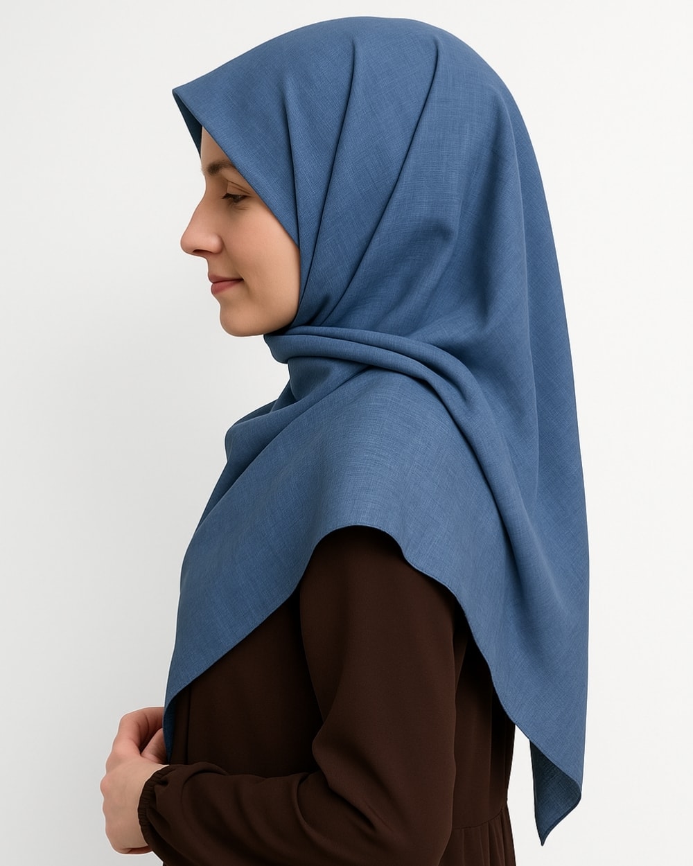 Denim Kare Eşarp– Kaymaz, Rahat ve Şık Kullanım