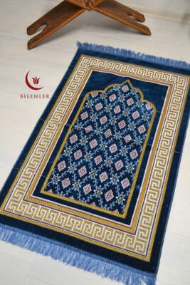 Kadife Seccade Koyu Mavi - 70x110 cm -– Ekonomik;Hafif ve Kullanışlı