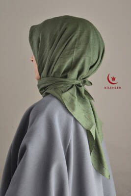 Bambu Kraş Eşarp Yeşil - Dört Mevsim- Yumuşak Dokulu