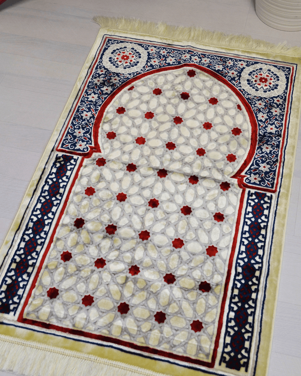 Lüks Kadife Seccade - 70x110 cm - Kalın Yumuşak Doku- Lacivert