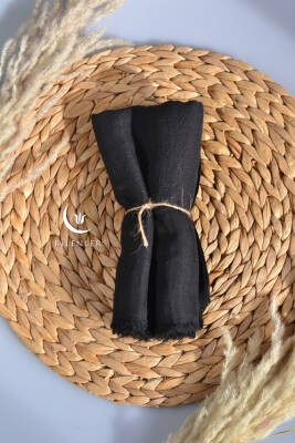 Bambu Kraş Şal Siyah