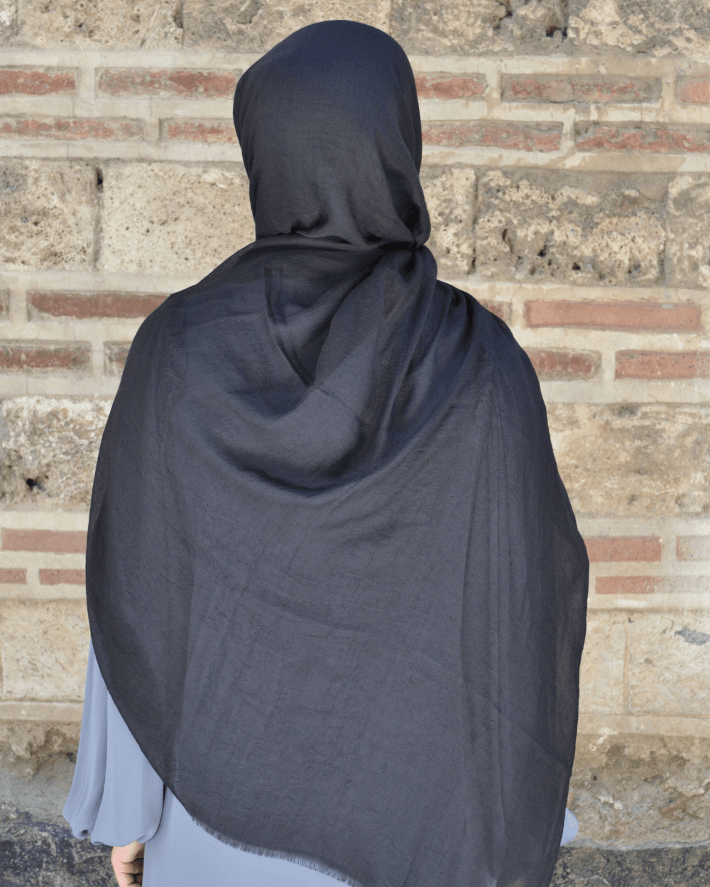 Konfor Bambu Şal Siyah– Tok Duruşlu, Kaymaz