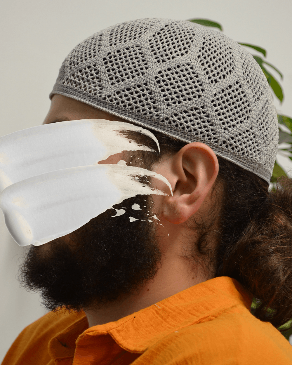 Erkek Örme Takke Gri | Hac ve Umre İçin İdeal Nefes Alabilir Standart Beden Takke