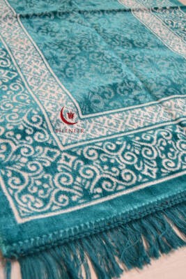 Kadife Seccade - 70x110 cm  - Yumuşak ve Konforlu Turkuaz