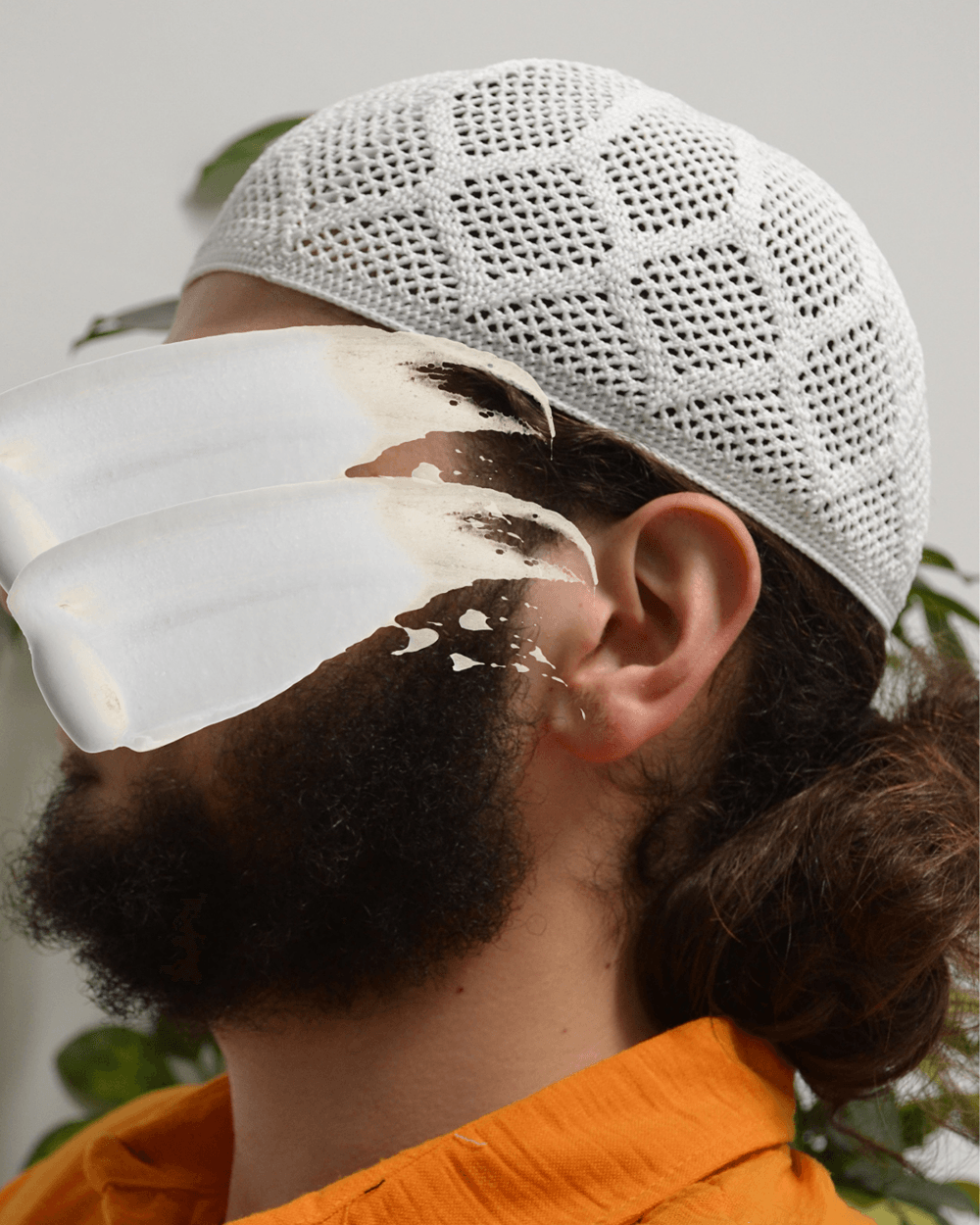 Erkek Örme Takke Beyaz | Hac ve Umre İçin İdeal Nefes Alabilir Standart Beden Takke