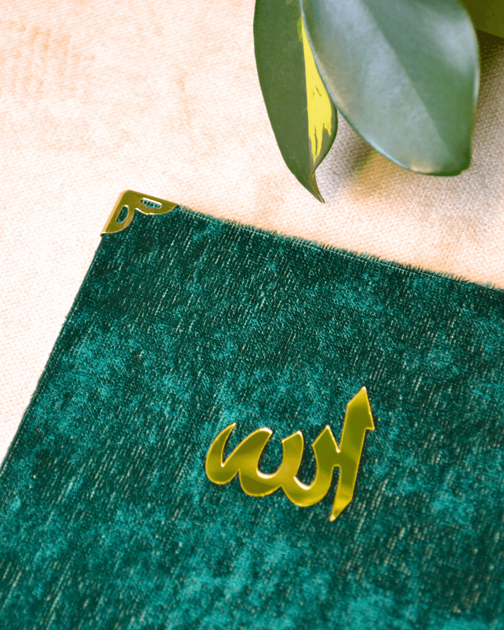 Kadife Kapaklı Allah Lafızlı Ekonomik Yasin Kitabı Yeşil - 12x17 cm; 80 Sayfa