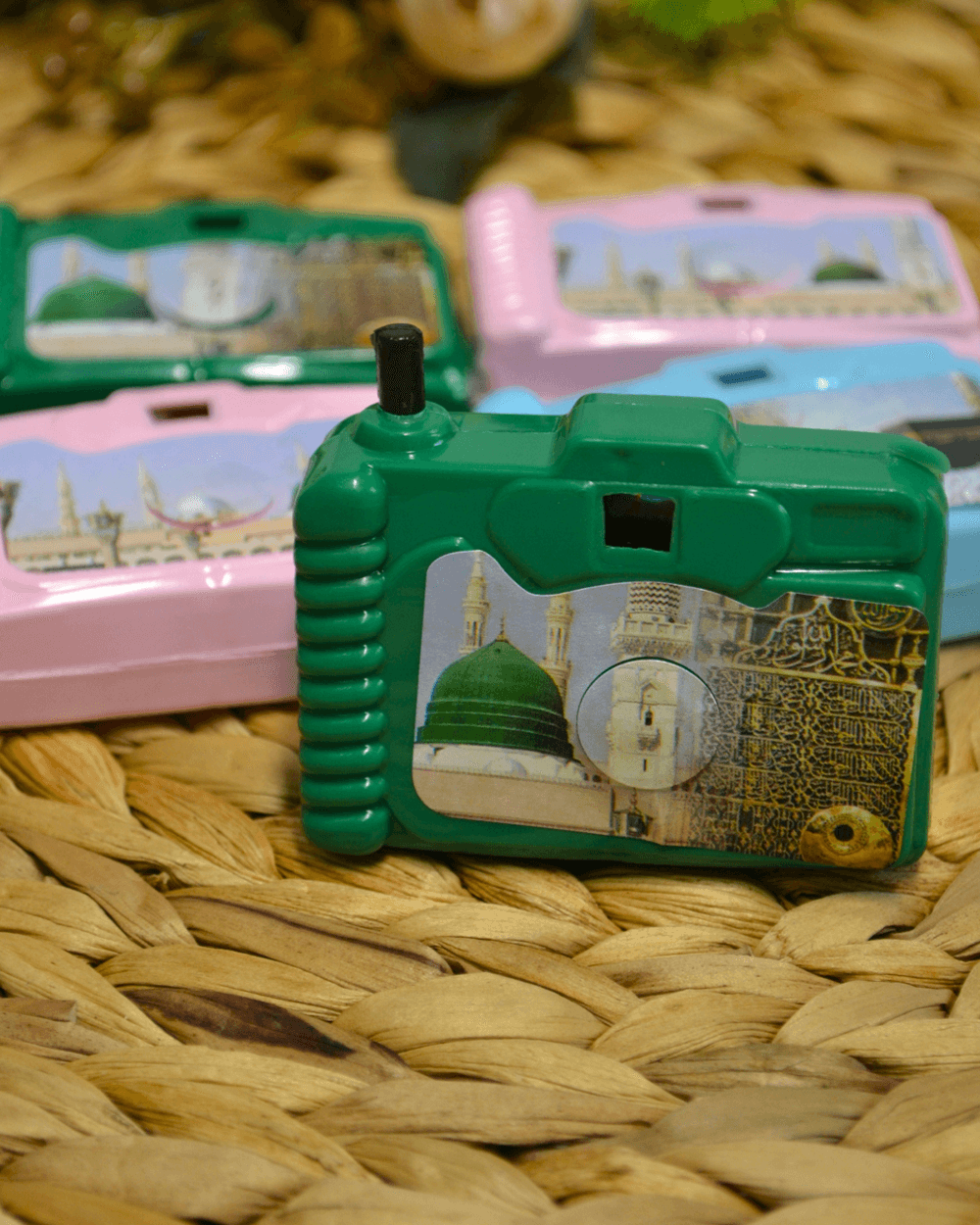 Kâbe ve Umre Fotoğraflı Oyuncak Fotoğraf Makinesi - Çocuklara Hediyelik Nostaljik Oyuncak 5 Adet