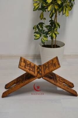 Kur’an-ı Kerim Rahlesi Selçuklu Desenli – Büyük Boy (18X65cm) Oyma İşçilikli