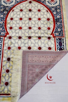 Lüks Kadife Seccade - 70x110 cm - Kalın Yumuşak Doku- Lacivert