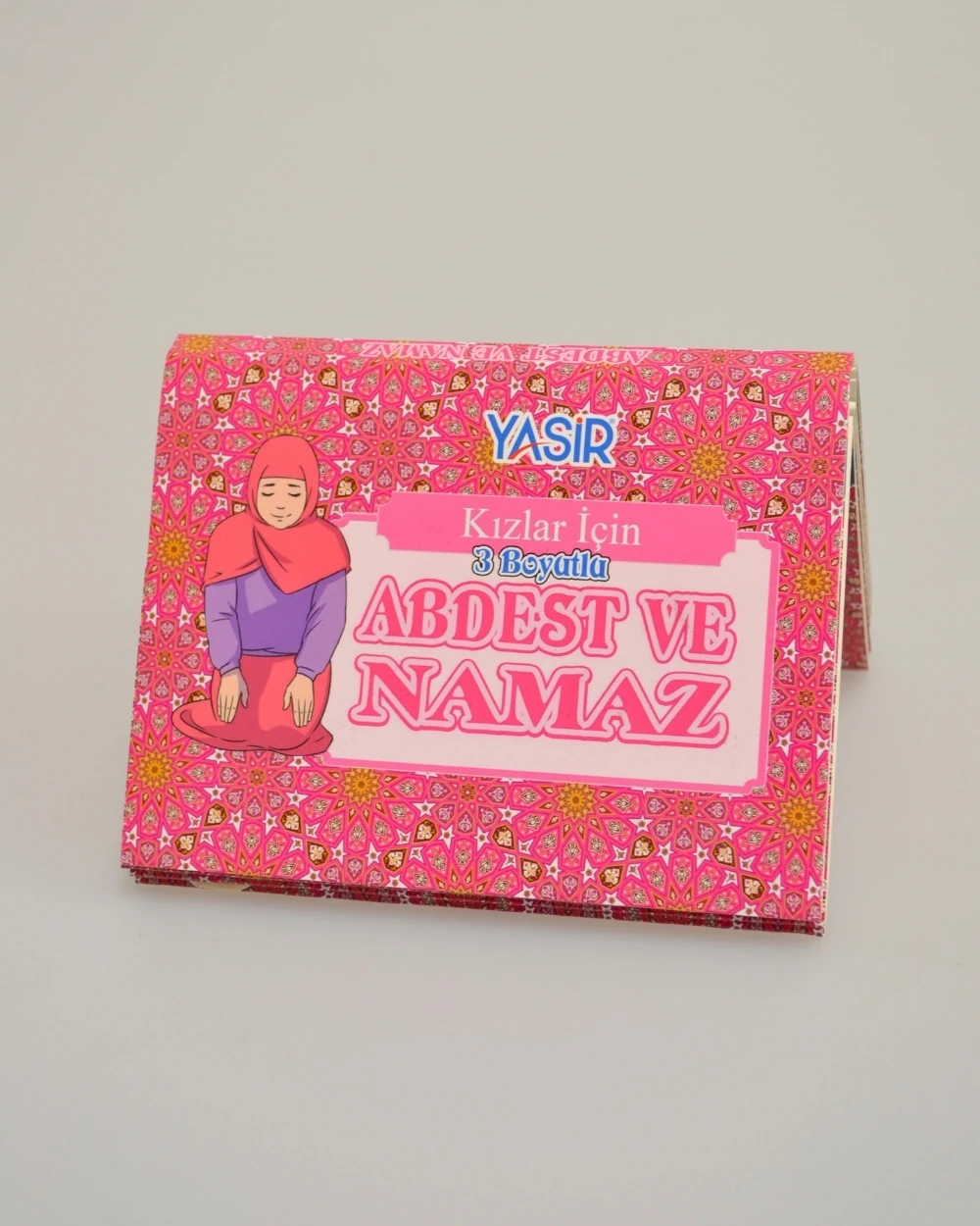 3 Boyutlu Abdest ve Namaz Öğreten Kitapçık Kız Çocuklar İçin – Eğitici İslami Çocuk Kitabı