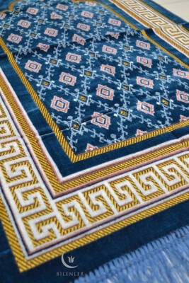 Kadife Seccade Koyu Mavi - 70x110 cm -– Ekonomik;Hafif ve Kullanışlı