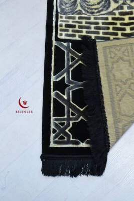 Kabe Desenli Lüks Kadife Dokuma Seccade