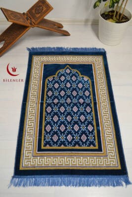 Kadife Seccade Koyu Mavi - 70x110 cm -– Ekonomik;Hafif ve Kullanışlı