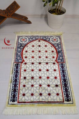 Lüks Kadife Seccade - 70x110 cm - Kalın Yumuşak Doku- Lacivert
