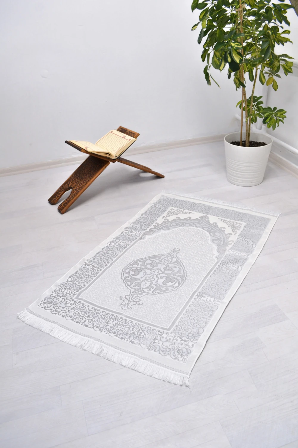 Pamuk Tafta Seccade Gri