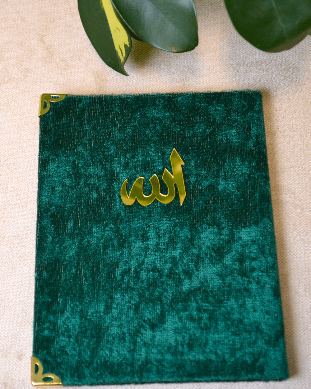 Kadife Kapaklı Allah Lafızlı Ekonomik Yasin Kitabı Yeşil - 12x17 cm; 80 Sayfa